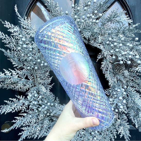 Starbucks 2022 Unicorn Iridescent Jewelled Holiday Cold Cup Tumbler Venti 24oz - Picture 1 of 4
